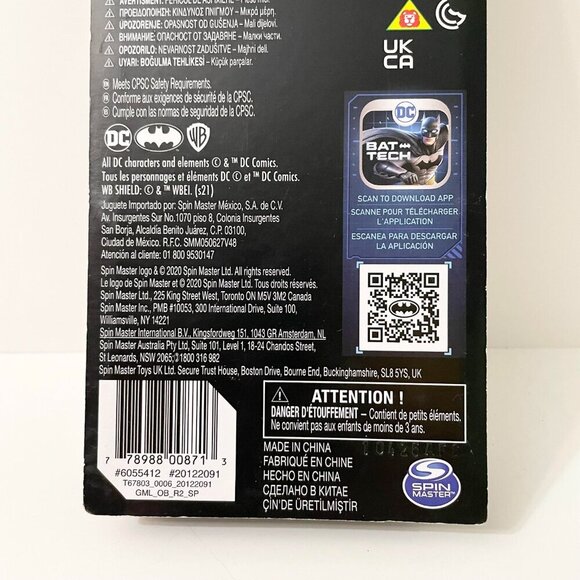 2020 The Joker Action Figure Spin Master 5 Inch Tall - Picture 8 of 16